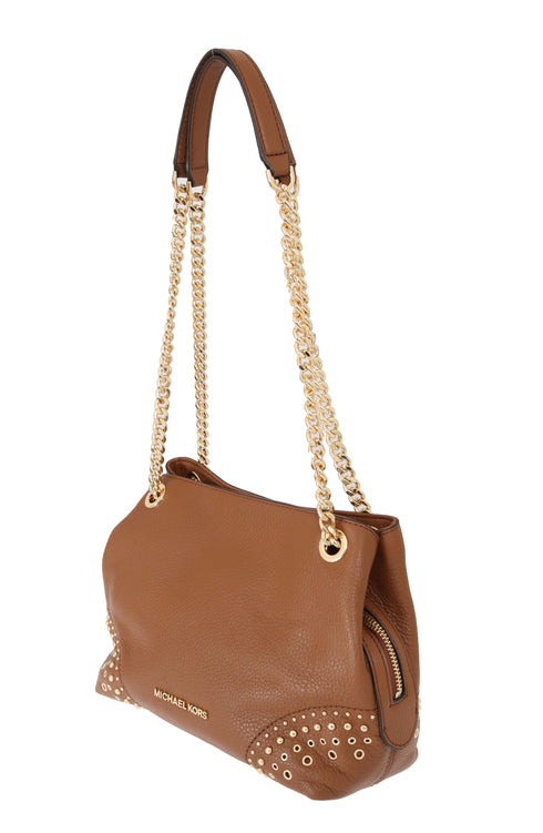 Michael Kors Brown JET SET Leather Shoulder Bag